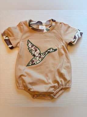 Tan & Camo Baby One-Piece Bodysuit
